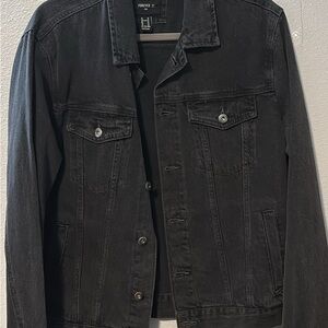 Forever 21 Men's Charcoal Denim Jacket